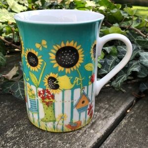 🌻 Debbie Mumm sunflower mug